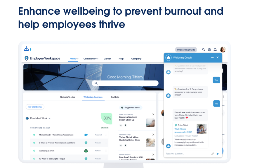 Enhance wellbeing to help employees thrive